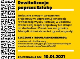 
Wydział Architektury i Wzornictwa ASP Gdańsk @Architektura Przestrzeni Kulturowych jako współorganizator zaprasza serdecznie studentów z całego świata do wzięcia udziału w międzynarodowym konkursie LE:NOTRE 2021 
