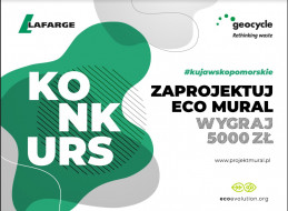 Na ścianie Zakładu Produkcji Paliw Alternatywnych w Cementowni Kujawy powstanie ekologiczny mural, którego projekt zostanie wybrany w drodze konkursowej.Konkurs „Eco Mural” ma na celu edukację proekologiczną oraz zachęcanie do działań sprzyjających zrównoważonemu rozwojowi.