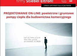 Zapraszamy na szkolenie z zakresu projektowania online powietrznych i gruntowych pomp ciepła dla budownictwa komercyjnego. Zarejestruj się już dzisiaj.