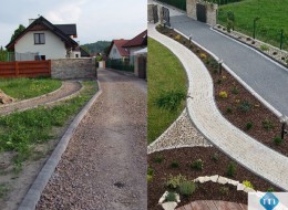 Nawierzchnie alejek i podjazdu dla aut są najważniejszymi elementami architektonicznymi ogrodu. Wyznaczają trasy komunikacyjne, porządkują przestrzeń i tworzą estetyczne dopełnienie posesji. W rezultacie, to od ich zaplanowania i doboru odpowiednich produktów zależy wygląd posiadłości i komfort jej użytkowania. Prezentujemy trzy metamorfozy, które odmieniły otoczenie domu. 