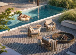 Projekt Kłyk Landscaping zgłoszony do plebiscytu Polska Architektura XXL 2025 łączy strefę rekreacyjną z użytkową, rezygnując z klasycznego trawnika na rzecz murawy ekstensywnej i swobodnych nasadzeń.