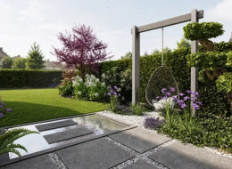 Modernizacja przydomowego ogrodu autorstwa Citygarden pokazuje, że przebudowa istniejącej przestrzeni nie musi oznaczać rezygnacji z roślin budujących charakter miejsca od wielu lat
