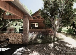 Koncepcja przygotowana przez Garden & Pleasure Pracownię Sztuki Ogrodowej wykorzystuje zastany krajobraz, zachowując stare drzewa