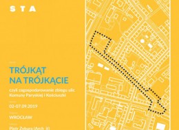 W ramach kolejnej edycji projektu Akupunktura Miasta, Stowarzyszenie Architektów Polskich we Wrocławiu we współpracy z Urzędem Miejskim Wrocławia ogłasza nabór na warsztaty studenckie: TRÓJKĄT NA TRÓJKĄCIE, czyli zagospodarowanie zbiegu ulic Komuny Paryskiej / Kościuszki. 