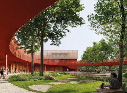 Zwycięski projekt szkoły przy ul. Łokciowej w Warszawie pokazuje, jak architektura może tworzyć wartościowe relacje między edukacją, rekreacją a otoczeniem przyrodniczym