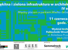 Tegoroczna edycja naszej cyklicznej konferencji będzie więc nosiła podtytuł: Między placem a parkiem. Wielka debetonoza polskich miast. Zapraszamy 11 czerwca na Wydział Architektury Politechniki Wrocławskiej
