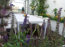 Projekt tarasu na dziesiątym piętrze apartamentowca w Lublinie, stworzony przez Agnieszkę Bilską z Abi Studio, jest rozwiązaniem mającym na celu stworzenie zielonej oazy w środku dużego miasta. Przestrzeń tarasu została podzielona na dwie funkcjonalne strefy: jadalnianą i wypoczynkową, każda z nich zaprojektowana z dbałością detale.