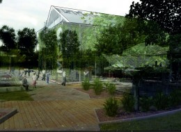 Oto projekt przebudowy Miejskiego Ośrodka Botanicznego w Zabrzu. W ramach projektu rozbudowana zostanie istniejąca szklarnia i zaprojektowana zostanie okalająca całość zieleń. Koncepcja zakłada w pełni ekologiczne podejście do projektowania zrównoważonego.