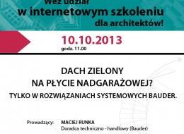 Zapraszamy na szkolenie firmy Bauder Polska.