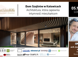 Jak zaprojektować nowoczesny i funkcjonalny dom przy jednoczesnym zachowaniu intymności dla jego mieszkańców? Odpowiedź na to pytanie zna pracownia Małeccy biuro projektowe. Dom Szajtrów usytuowany na niedużej działce, ale w prestiżowej okolicy w Katowicach nie tylko zapewnia prywatność, ale również zachwyca formą oraz stylem wykończenia. Zapraszamy na prezentację domu w ramach cyklu Finaliści i laureaci Plebiscytu Polska Architektura XXL. Podczas wywiadu autorzy projektu Joanna i Wojciech Małeccy opowiedzą o swojej pracowni, ciekawych projektach i planach na przyszłość. Widzimy się 5 października 2022 o godz. 11:00. Zapisz się już teraz. 
