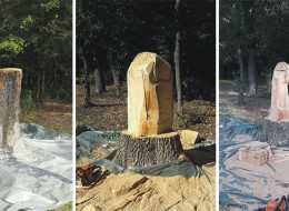 Pozostające po wycince stare pnie wcale nie muszą odstraszać – rumuński artysta udowadnia, że nawet nieużytki można zamienić w sztukę. 