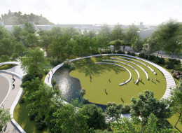 Projekt parku miejskiego autorstwa Paulo Merlini Architects zakłada utworzenie ponad 20 000 m² przestrzeni publicznej w sercu portugalskiego Gondomar.