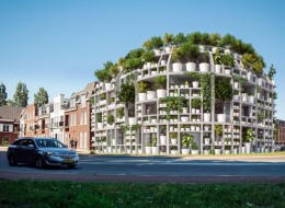 Żywa fasada cała w zieleni? Architekci z pracowni MVRDV pokazali, jak czerpać z tego, co daje nam przyroda, pokrywając ściany budynku Green Willa półkami na doniczki