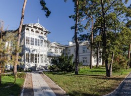 Pensjonat Gurewicza to wyjątkowy przykład architektury drewnianej w stylu Świdermajer. Wokół budynku znajduje się zabytkowy ogród, który, podobnie jak sam pensjonat, przez lata pozostawał opuszczony i zaniedbany. Teraz zarówno architektura, jak i zieleń wokół niej, odzyskały swój dawny blask. 