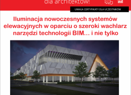 Zapraszamy na bezpłatne szkolenie dla architektów, studentów, wykonawców i wszystkich zainteresowanych tematyką, które odbędzie się 4 czerwca 2019 roku. Tematem webinarium, które poprowadzi firma LUG będzie iluminacja nowoczesnych systemów elewacyjnych w oparciu o szeroki wachlarz narzędzi technologii bim… i nie tylko.