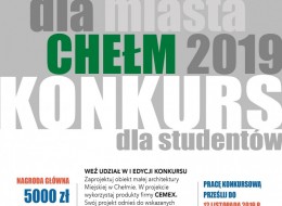 CEMEX Polska zaprasza studentów architektury do udziału w pierwszej edycji konkursu na najlepsze i najciekawsze propozycje małej architektury miejskiej dla Chełma.