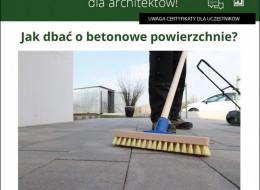 Umożliwiają trwały i estetyczny montaż betonowych elementów, chronią przed szkodliwymi czynnikami, przywracają pierwotny blask zabrudzonym powierzchniom. Preparaty do betonu stanowią nieocenione wsparcie zarówno w trakcie tworzenia, jak i podczas użytkowania ścieżek, tarasów, podjazdów czy innej zabudowy z tego ponadczasowego materiału. Zapraszamy na webinarium architektoniczne firmy Libet na temat konserwacji betonu