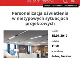 Webinarium dla architektów LUG: Personalizacja oświetlenia w nietypowych sytuacjach projektowych