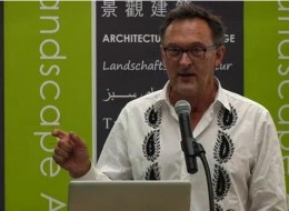 Mark Rios podczas wykładu na Academy of Art University dzielił się z odbiorcami swoim doświadczeniem z dziedziny architektury oraz architektury krajobrazu