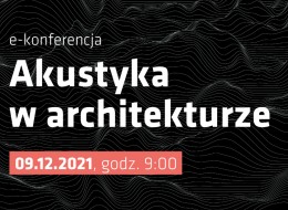 Projektowanie dla zmysłów jest to bardzo waży trend w architekturze współczesnej. Jednak architekci często zbyt mocno koncentrują się na wzroku, zaniedbując pozostałe zmysły. A przecież komfort użytkowania przestrzeni w znacznym stopniu zależy także od dobrostanu akustycznego. W trakcie naszej konferencji skupimy się na teoretycznych i praktycznych aspektach projektowania dla słuchu. Poznamy zarówno teoretyczne podstawy akustyki, jak i praktyczne rozwiązania służące do realizacji budynków, wnętrz i przestrzeni, które dbają o uszy odbiorców. Widzimy się 9 grudnia 2021 o godz. 9:00. Aby wziąć udział w spotkaniu wystarczy zarejestrować się.