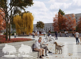 Spójna koncepcja, funkcjonalność, wysokie walory kompozycji oraz symboliczne nawiązania do legendarnych patronów. Oto zalety zwycięskiej pracy w konkursie na opracowanie architektoniczno-urbanistycznego projektu zagospodarowania Placu Czerwonych Gitar.