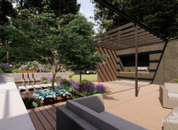 W podwarszawskiej Magdalence powstał nowoczesny prywatny ogród leśny z harmonijną linią krajobrazu od pracowni Inspiracje Architektura Krajpbrazu. Wejdź i sprawdź.