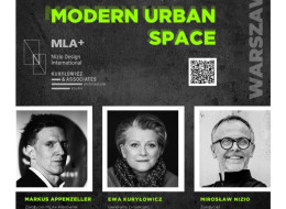 16 marca w hotelu Royal Tulip w Warszawie odbędzie się dyskusja architektoniczna Modern Urban Space. Prelegentami wydarzenia będą Markus Appenzeller, Ewa Kuryłowicz i Mirosław Nizio.

