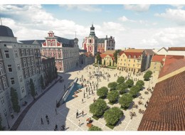W ubiegłym roku ruszyły prace nad przebudową placu Kolegiackiego w Poznaniu. Integralną częścią projektu placu jest zieleń. Po skończonej rewaloryzacji przestrzeń placu ma zyskać zupełnie nową jakość. 
