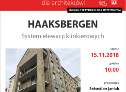 Zapraszamy na bezpłatne szkolenie dla architektów, studentów, wykonawców i wszystkich zainteresowanych tematyką, które odbędzie się 15 listopada 2018 roku. Tematem webinarium dla architektów, które poprowadzi firma Elastolith będą najlżejsze systemy klinkierowe.