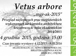 Wystawa najlepszych prac magisterskich wykonanych na kierunku Architektura Krajobrazu SGGW
