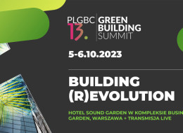 PLGBC Green Building Summit to międzynarodowa konferencja w obszarze zrównoważonego
budownictwa w Polsce, dla dzielenia się najlepszymi praktykami i inspiracjami, uczenia się i
doskonalenia. 13. edycja wydarzenia pod hasłem Building (R)evolution odbędzie się 5-6
października br. w zrównoważonej przestrzeni Sound Garden Hotel w kompleksie Business Garden
w Warszawie oraz w transmisji live. Organizatorem jest Polskie Stowarzyszenie Budownictwa
Ekologicznego PLGBC.