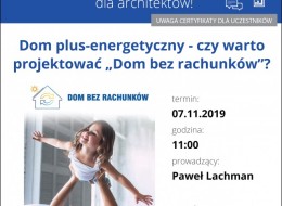 Jak zaprojektować dom jednorodzinny w których koszty ogrzewania, ciepłej wody, chłodzenia oraz energii elektrycznej wynoszą około 200 zł rocznie?