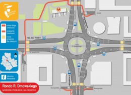 Jeszcze w tym roku ma ruszyć przebudowa Ronda Dmowskiego w Warszawie. Wokół ronda wytyczone zostaną nowe przejścia dla pieszych, przejazdy rowerowe i zieleń. 