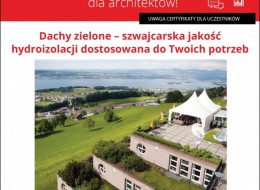 Dachy są najbardziej narażonymi na działanie czynników warunków atmosferycznych elementami budynków lub konstrukcji. Chronią użytkowników i wnętrza, więc muszą być dobrze dobrane, zaprojektowane, wykonane i zabezpieczone, tak aby skutecznie i trwale pełnić swoją funkcję. Zapraszamy na webinarium architektoniczne firmy Sika, które poświęcone będzie hydroizolacji dachów. 