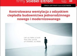 Zapraszamy na webinarium firmy Stiebel Eltron poświęcone wentylacji z odzyskiem ciepła.
