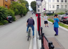 Winda powstała 1993 roku jako jeden z elementów rozwoju i popularyzacji 
transportu rowerowego. Jej konstruktorem był Jarle Wanvik. Obecnie w 
Trondheim rower jest pojazdem bardziej popularnym niż samochód. Miasto 
udostępnia parkingi dla jednośladów, a rowery można bezpłatnie wypożyczyć po 
wizycie w Biurze Informacji Turystycznej.