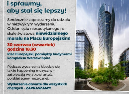 Został namalowany specjalnymi farbami, które ukazują się tylko w momencie kontaktu z wodą. Oznacza to, że mural będzie widoczny jedynie podczas deszczu lub włączonej fontanny! Inspiracją do tego projektu, było podobne dzieło stworzone w Seulu, które miało umilać mieszkańcom dni podczas pory deszczowej.