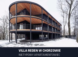 Villa Reden to wielorodzinny budynek, który powstał na Górze Redena w Chorzowie. Autorem tej realizacji jest pracownia Franta Group. Obiekt odznacza się nie tylko efektowną formą czy ciekawym sąsiedztwem, ale i nietypową konstrukcją. Czarna elewacja z elementami z jasnego drewna nawiązuje do otoczenia i historii okolicy. W ramach cyklu Nowe Realizacje zapraszamy na prezentację obiektu mieszkalnego, która odbędzie się 2 marca 2022 o godz. 11:00. Spotkanie online poprowadzi Maciej Franta. Udział bezpłatny. Zapisz się już teraz.