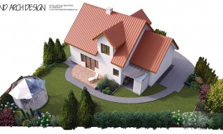 Prosty ogród nowoczesny