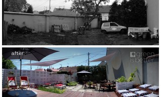 Ogród przy bistro Jacek i Placek