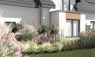 PROJEKT NATURALISTYCZNEGO OGRODU PRZY DOMU JEDNORODZINNYM, Gdańsk Osowa - Pracownia STTYK