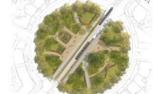 Projekt ogrodu miejskiego KWIATY NA RONDZIE POWSTAŃCÓW ŚLĄSKICH  we Wrocławiu