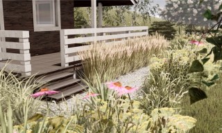 PROJEKT OGRODU W STYLU SKANDYNAWSKIM W KAMELI NA KASZUBACH