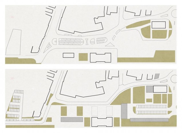 Plan Myszkowa strefa dworca