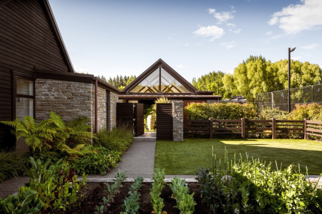 Prywatny ogród w nowozelandzkim Christchurch