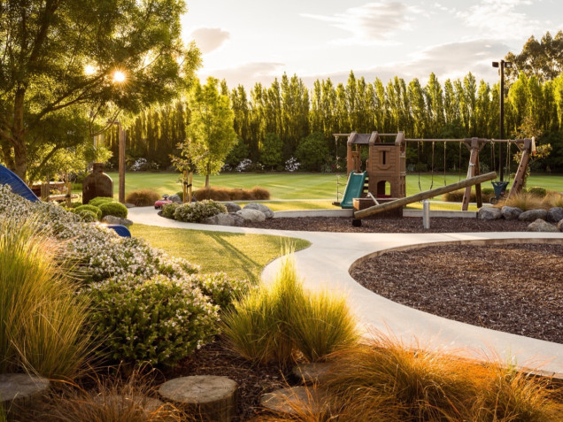 Prywatny ogród w nowozelandzkim Christchurch