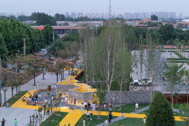 Współczesny park społeczny w Pekinie