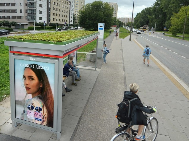 Zielone przystanki w Warszawie