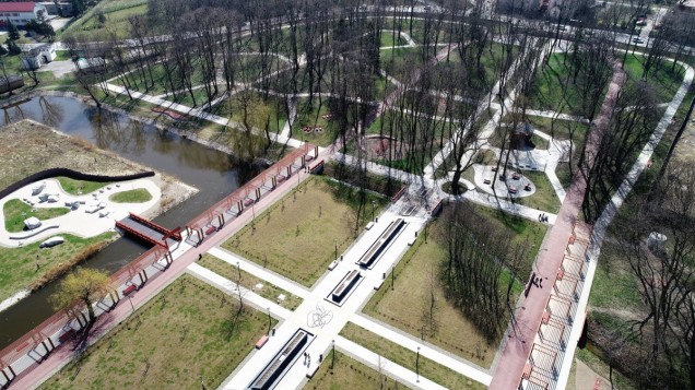 rewitalizacja parku miejskiego w Miechowie