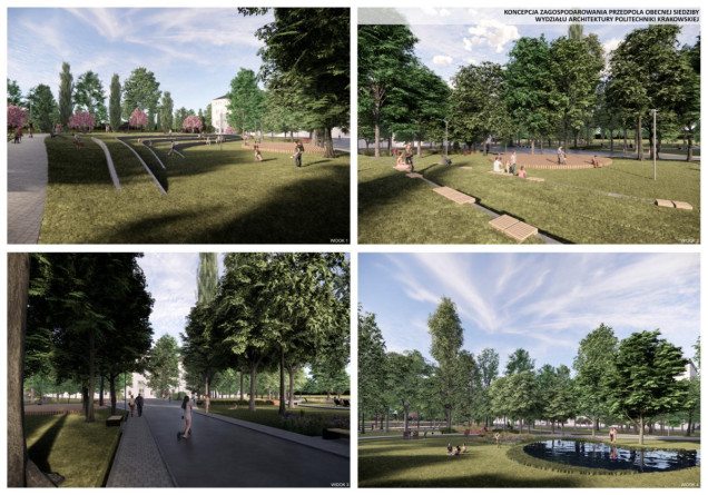 Wyniki konkursu na projekt przedpola Wydziału Architektury Politechniki Krakowskiej